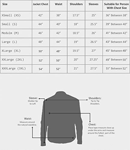 PriceRight Cafe Racer Giacca in pelle da uomo |