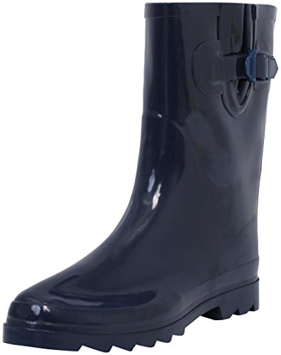 Sunville New Women's Mid-Calf Rubber Rain Boots