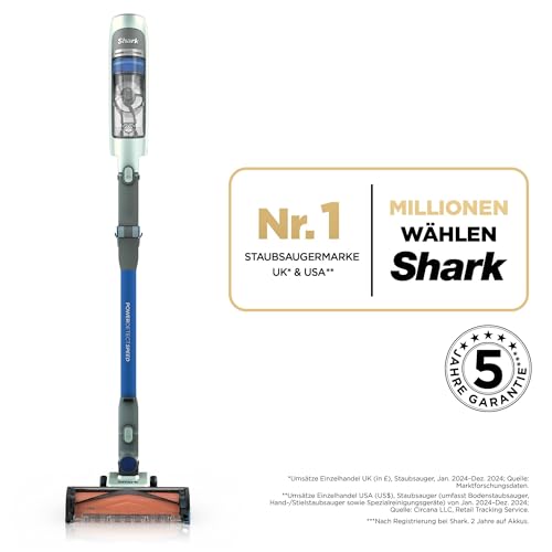 Shark PowerDetect Speed Akku-Staubsauger, Reverse Clean, Salbeigrau – Ansicht 2