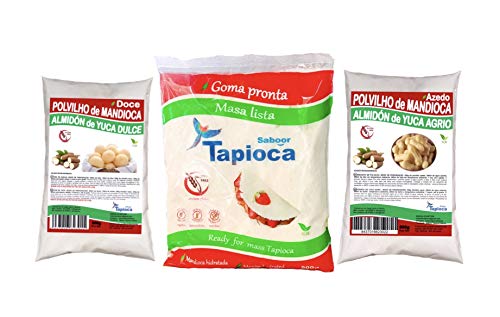 POLVILHO DOCE 1 /AZEDO 1 / TAPIOCA Hidratada 1 (pack combinado de 500g cada)