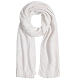 Pleneal Scarf for Women,Soft Chenille Winter Scarves, Womens Warm Scarf for Cold Weather,White