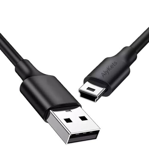 AlyKets Typ A zu Mini B Kabel für Canon Kamera Ladegerät, Mi