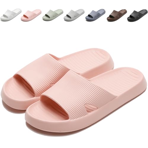 Anmerl Chaussures de Douche pour Hommes et Femmes, Douces et Confortables Ultra-Légères été Pantoufles, Antiderapant Séchage Rapide Chaussons de Bain - pour Maison, Jardin, Piscine, Plage