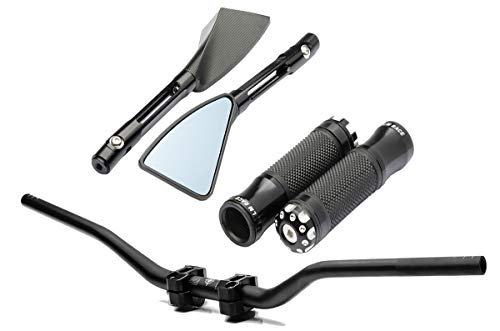 Guidão Retrovisor Manopla Punho Moto Esportivo Tp Rizoma CG Titan Fan 125/150 / 160 Pop Start