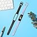 kwmobile Straps Compatible with Samsung Galaxy Fit 2 Straps - 2x Replacement Silicone Watch Bands - Black/Pastel Blue