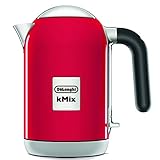 De'Longhi (デロンギ) 電気ケトル ケーミックス [kMix] ZJX650J-RD ステンレス 1.0L ワンプッシュオープン 異物混入防止フィルタ 見やすい水量計 簡単お手入れ [スパイシーレッド] デロンギファミリー登録で3年保証