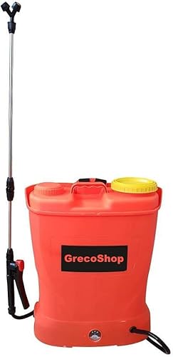 POMPA A SPALLA ELETTRICA BATTERIA IRRORATRICE NEBULIZZATORE SPRUZZINO 16 LT