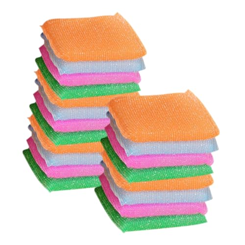 SMASOLO 20Piezas Esponjas de Antirayaduras de Estropajos y Duraderos Utensilios y Superficies sin Olores Desagradables Colores