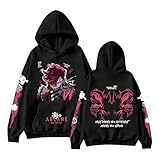 DLDXJQTPL Arcane Jinx Hoodie Novelty Graphic Long Sleeve Sweatshirts Hip Hop Fashion Pullover Tops Jinx Arcane Figure Print Sweatshirt Battle Of Two Cities Shirts Arcane Art Hoodies Arcane Lol Gift