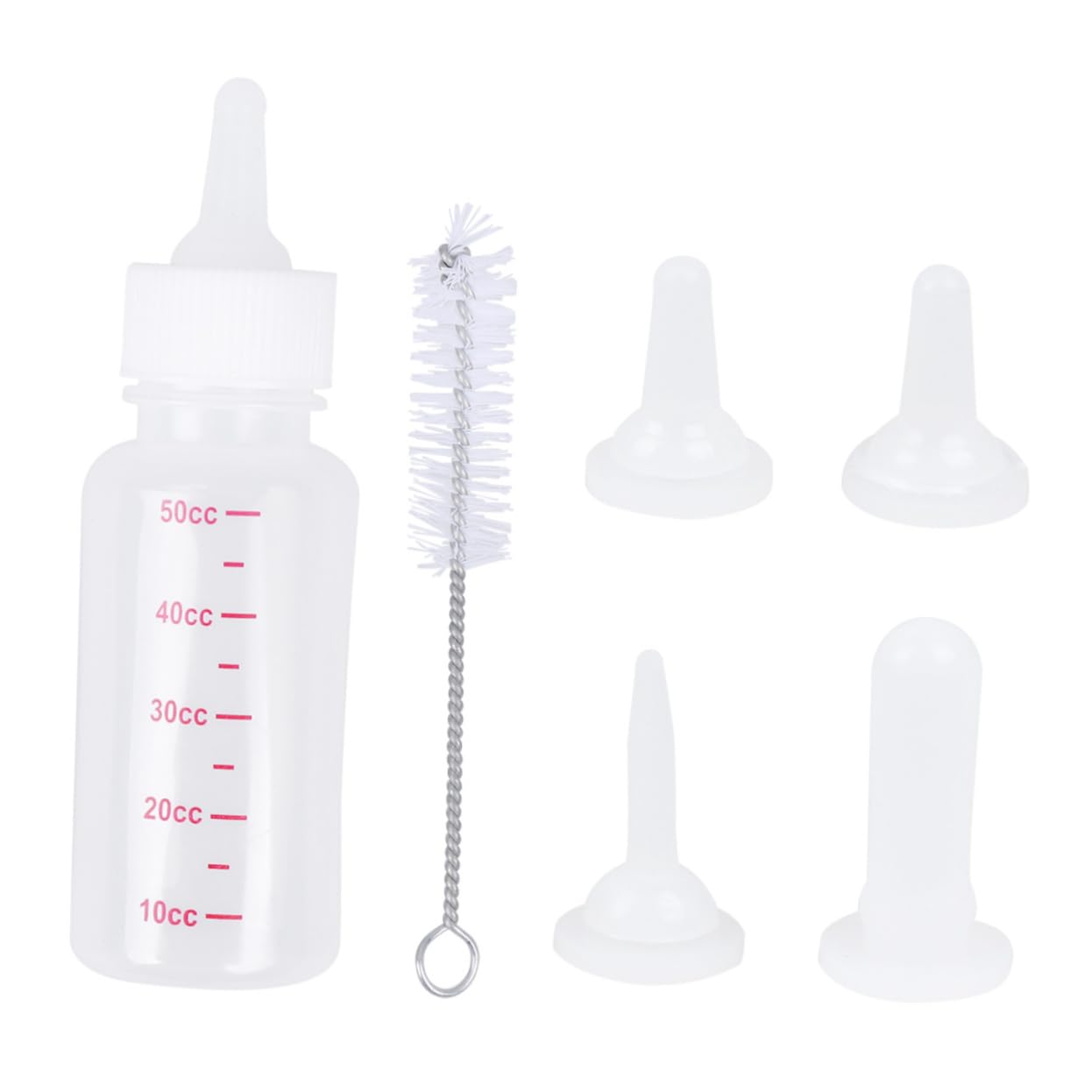 BESPORTBLE 3 Sizes Feeding Bottle Set for Kitten Puppy Pet Nursing Bottles Silicone Pp for Dogs Cats Rabbits