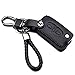KASER Cover Guscio Custodia in Pelle con Portachiavi per Chiave Peugeot 207 307 407 308 Citroen C1 C2 C3 C4 Chiave 2 Tasti Protezione Telecomando Auto