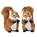 Hoopoocolor Simulati Squirrel, 6.3 Inch Model Statue Realistic Simulati Squirrel, Plush Material Suitable for Home Furnishing Garden Ornament Gifts for Kids