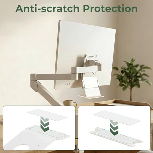 Image of Metal VESA Mount Adapter Plate Bracket Only for Apple iMac 24-inch M1, M3, M4 Series Monitors, Fits 75x75 /100x100 VESA Pattern, White VESA Mounting Plate for Monitor Arm Mounting, Hardware Included