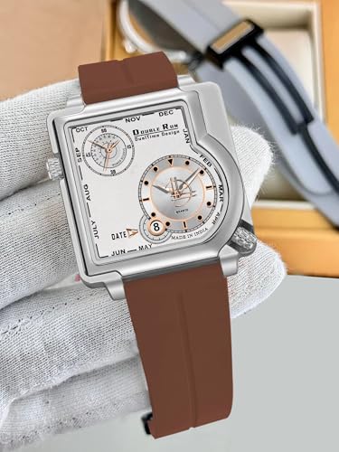 Buy DOUBLERUN Date Display & Dual Time Silicone Analog_34050 at Amazon.in - Image 5