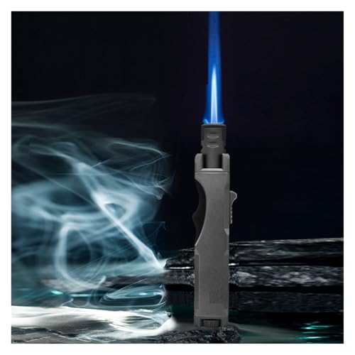 Encendedor metálico resistente al viento y ajustable, violeta miniatura 7