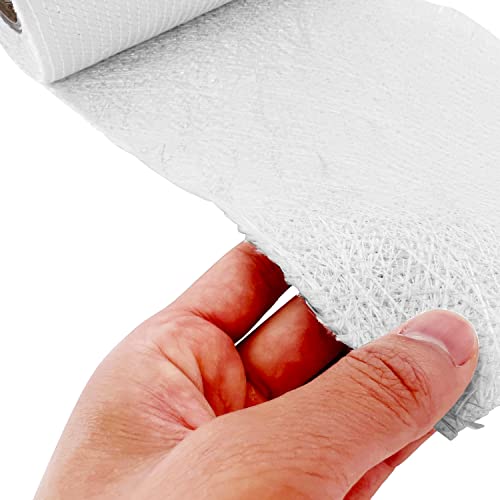 Image of 1708 Fiberglass Cloth Roll | 7 inch Wide by 360 inch (10 Yards) | Molding Roofing Boat Marine Repair | Resin & Epoxy Compatible | Roll Package (7 inch 1708 Fiberglass)