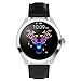 ZDY Smart Watch KW10, Écran Tactile Rond IP68 SmartWatch étanche pour la période féminine, Moniteur de Suivi de la Condition Physique avec podomètre de la fréquence Cardiaque et du Sommeil.