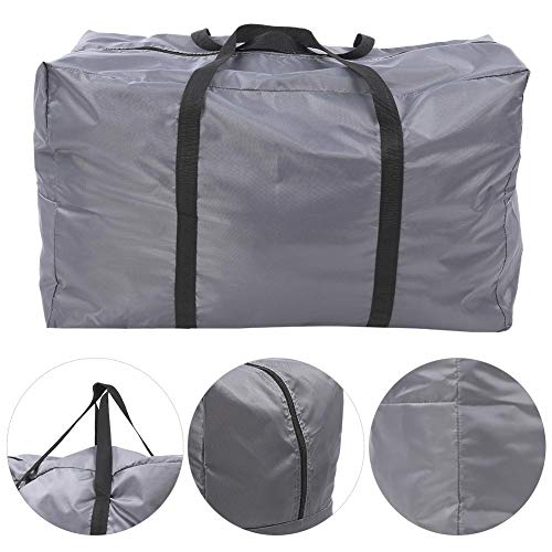 Delaman Storage Bags Boat Accessories, Large Capacity Foldable Polyester Storage Carry Bag Handbag Accessory with Widen Handles for Canoeing Rubber Gas Boats, Gray (Gray)