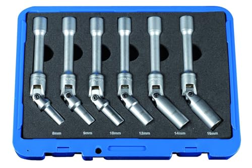Coffret 6 douilles bougies ø8-9-10-12-14-16mm 3/8
