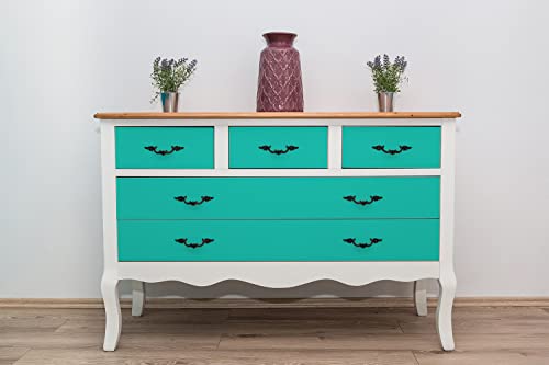 Feuille décorative pour commode turquoise 100x50 cm | Relooking meubles de cuisine - 5