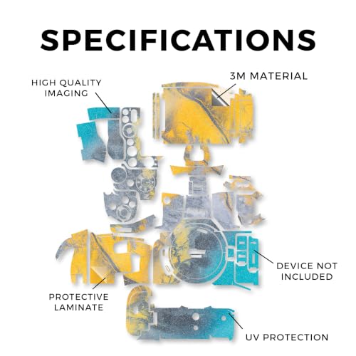 Image of Glossy Glitter Camera Skin Compatible with Nikon Z5 II (2025) - Yellow Spill - Premium 3M Vinyl Protective Wrap Decal Cover - Easy to Apply | Crafted in the USA by MightySkins