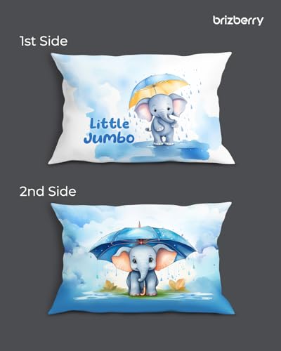 Image of Brizberry Kids Pillow Cushion with Super Soft Fabric | Animal & Cartoon Prints | 12x18 inches (Design 1)