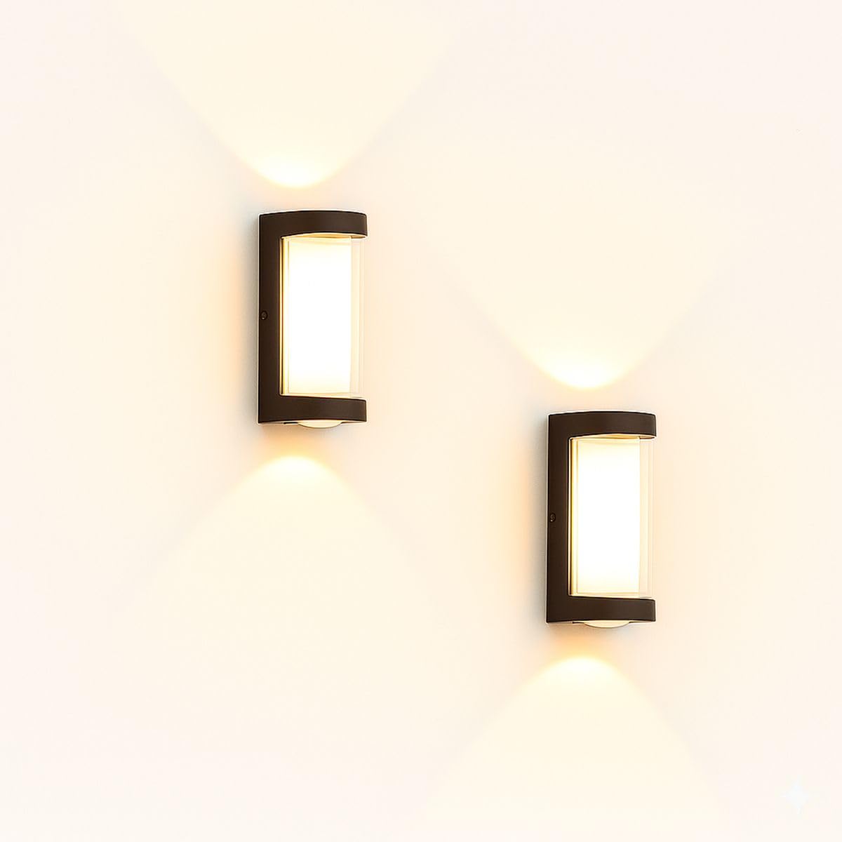 946-1 Post Light Outdoor Lamp UPDOWN Warm White Post Light Outdoor Lamp (Black) Pack of-2-image-20