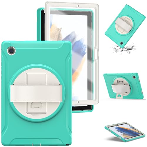 Coque Samsung Tab A8 antichoc 360 avec protège-écran et porte-stylet intégré