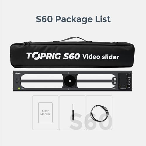 Image of Accsoon Toprig S60 Motorized Camera Slider App Wireless Control Carbon Fiber Dolly Rail Slider Support IME Lapse Photography