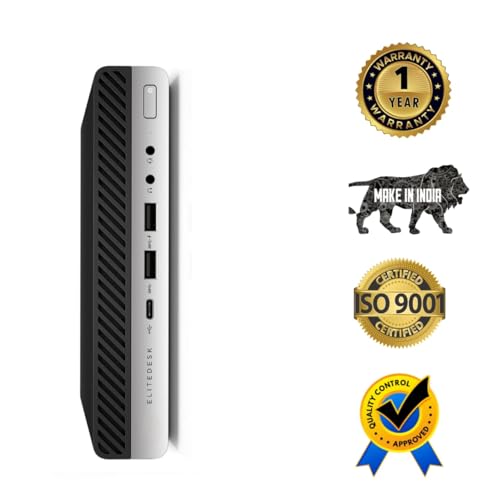 Image of TECHSUPPORT EliteDesk 800 G4 High Performance Mini PC Core i5 9th Gen| 16 GB DDR4 RAM| 512 GB SSD NVME | Windows 11 Pro| MS Office 2021| WiFi | UHD Graphics|USB CTYPE 1 Year On-Site Warranty