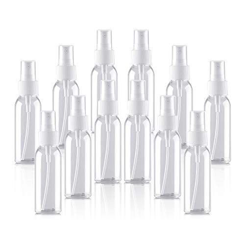 最安値 スプレーボトル 遮光瓶 空容器 霧吹き 小分けボトル プラスチック容器 化粧品 収納瓶 12本セット 50ml 透明 の価格比較