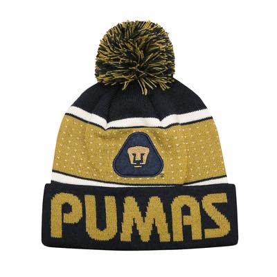 Icon Sports Pumas UNAM Adult Unisex Pom Pom Winter Soccer Beanie 02-5