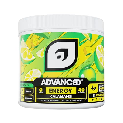 Image of Advanced Energy - Energy Boosting Formula with Electrolytes for Hydration - L-Theanine to Combat Jitters - Sugar Free & Keto Friendly - No Maltodextrin (40 Servings) (Calamansi)
