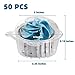 Plastic Single Individual Cupcake Containers, Clear Dome Box for Sandwich Hamburgers Fruit Salad Party Favor Cake Holder Muffin Case Cups Pod (Pack of 50)