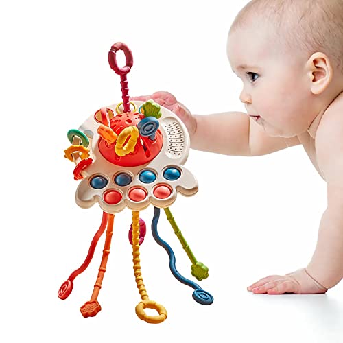 Brinquedos OVNIs - Brinquedo aticorda puxar silicone macio e seguro,Brinquedo Silicone UFO Brinquedo