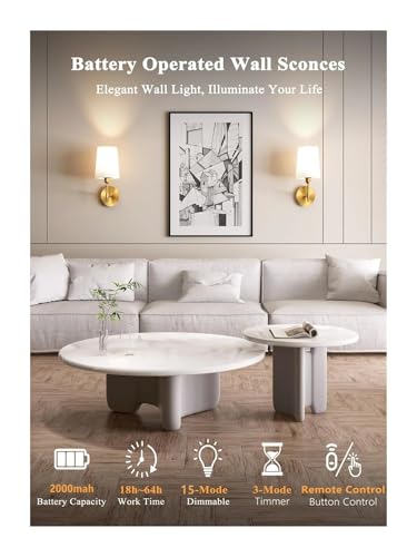 Lámpara led de pared dorada con diseño sofisticado y bombilla magnética 3