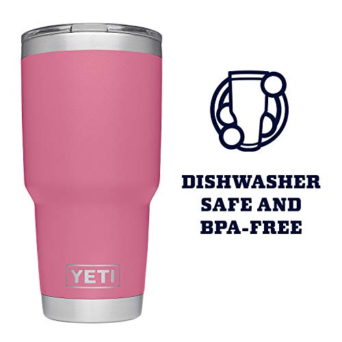 Image of YETI Rambler 30 oz Stainless Steel Vacuum Insulated Tumbler w /MagSlider Lid, Harbor Pink