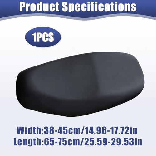 tiyiyok Universeller Motorrad Sitzbezug, Motorrad Sitzkissen, Motorrad Sitzbankbezug, wasserdichte Plane für Cross-Scooter, Roller Sitzbezug, UV- und Regenbeständig, Moped Zubehör(65-75 cm x 38-45cm)