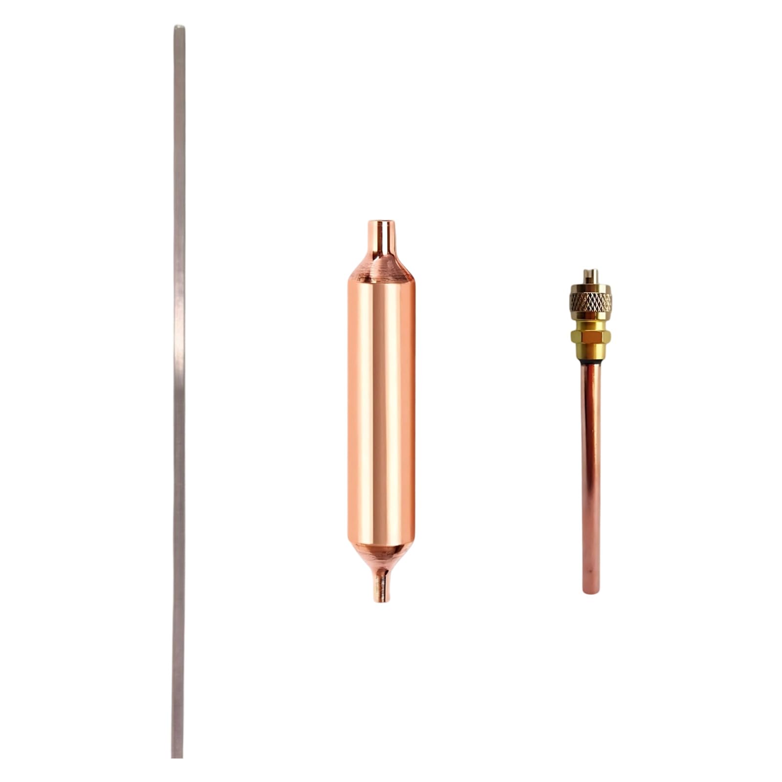Laikoutd Brass Refrigerator Filter Dryer Set Stems Filling Lift Valves for Enhanced Cooling and Longevity Enduring Fridge Air Conditioners Set