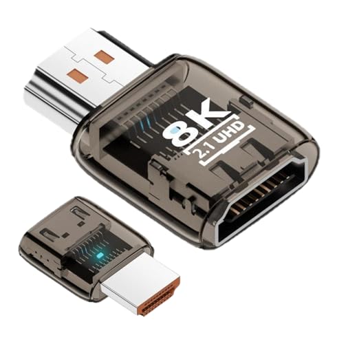 Genérico Adaptador de Vídeo - 8k 60Hz Conector Bidireccional,Conector Extensor De Audio para Portátil,para Monitor, Ordenador, Portátil, TV, Video, Estudio, Sala De Cine, Cuarto De Juegos