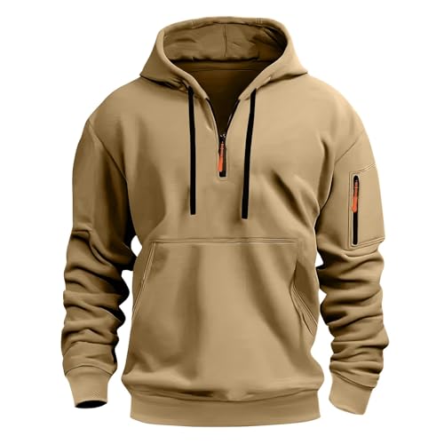Ymosrh Men's Sweatshirt Hoodies Pullover Sweatshirt Long Sleeve Tactical Athletic Workout Sweat Hoodie, M-3XL