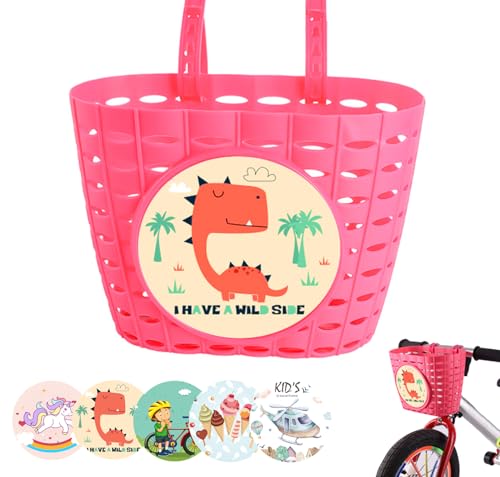 Cesta de Bicicleta para Niños,Cesta para Bicicleta Infantil,Cesta Delantera Bicicleta Niños,Cesta Delantera de Bici para Niños,Cesta Lantera Bicicleta Niñopara la Escuela,al Aire Libre,Ciclismo