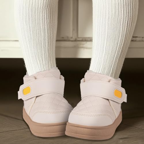 Charrost Baby Toddler Boy Girl Snow Winter boots Size 5 Toddler Ankle boots 12-18Months Waterproof&Water-resistant Warm Wide Barefoot Girls Boys Infant Black Winter shoes3