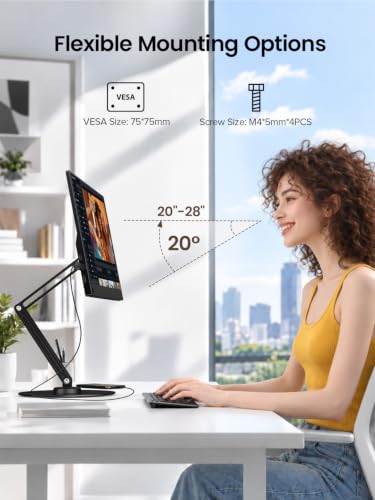 Newsoul Portable Monitor Touchscreen 14", 1200P 16:10 IPS Touch Display – Ansicht 8