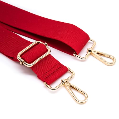 Image of S&loyoe Thickened Solid Color Purse Straps Replacement Crossbody Bag Strap Adjustable Wide Guitar Straps for Handbags 1.5inch