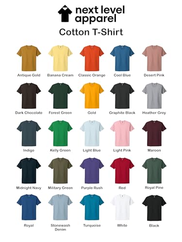 Next Level Apparel 3600 Men's T-Shirts - Soft Washed Cotton Premium Fitted Tee, Unisex Crew Undershirt, Custom Color Set Pack2