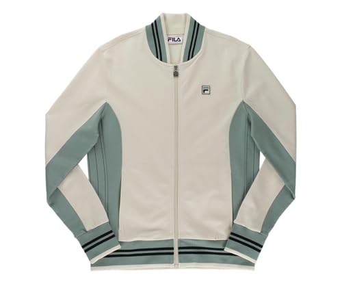 FILAジャケット Fila Settanta Mens Jackets Size S, Color: Cream/Green at Amazon