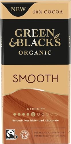 Green & Black's Organics Smooth Chocolate Bar, 50% Cocoa, 90g (Pack of 1)