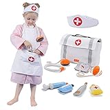 TUMAMA Doctor Kit for Kids with Carry Medicine Bag,Pretend Play Toddler Dress up Toys for 3 4 5 6...