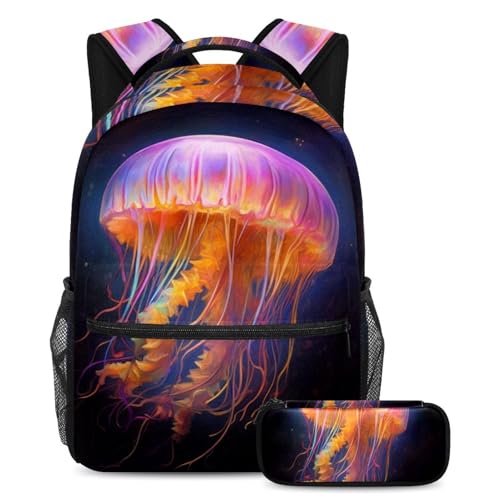Sac à dos méduse esthétique pour les sorties et cours des ados